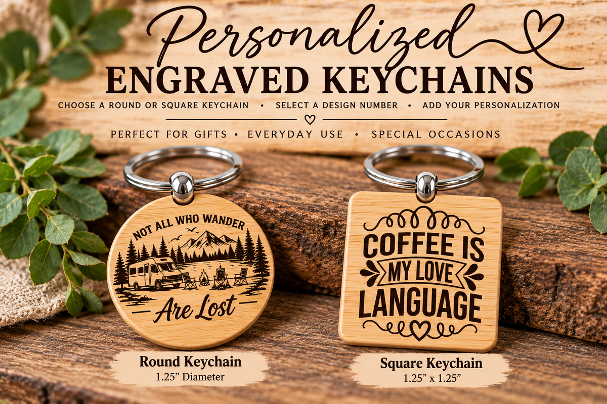 Personalized Engraved Keychain