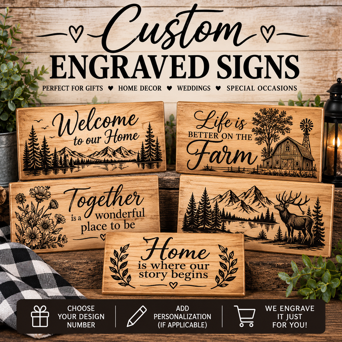Personalized Engraved Sign
