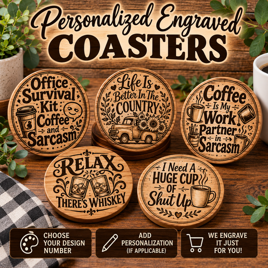 Personalized Engraved Coaster