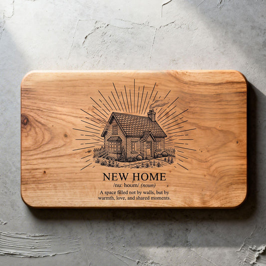 New Home Sunburst Cutting Board – Realtor Closing Gift