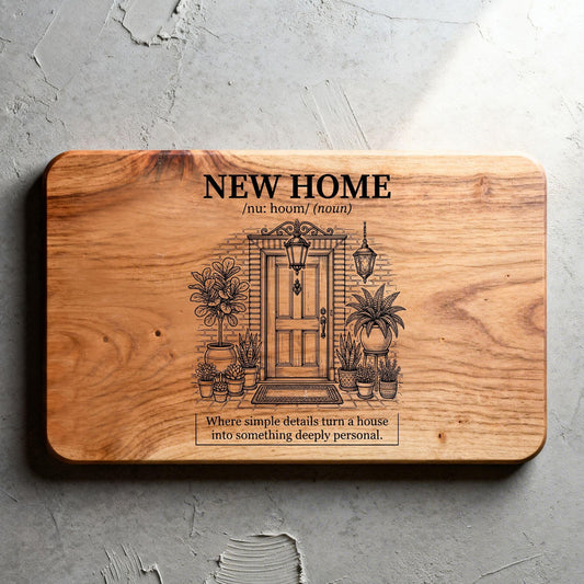 New Home Front Door Cutting Board – Realtor Closing Gift
