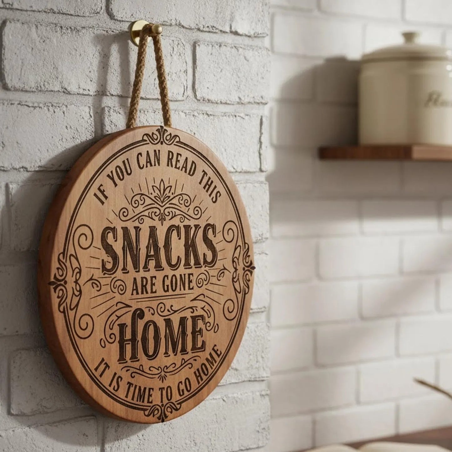 Snacks Are Gone – Time to Go Home Sign